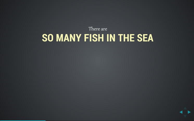 Slide: So many fish in the sea