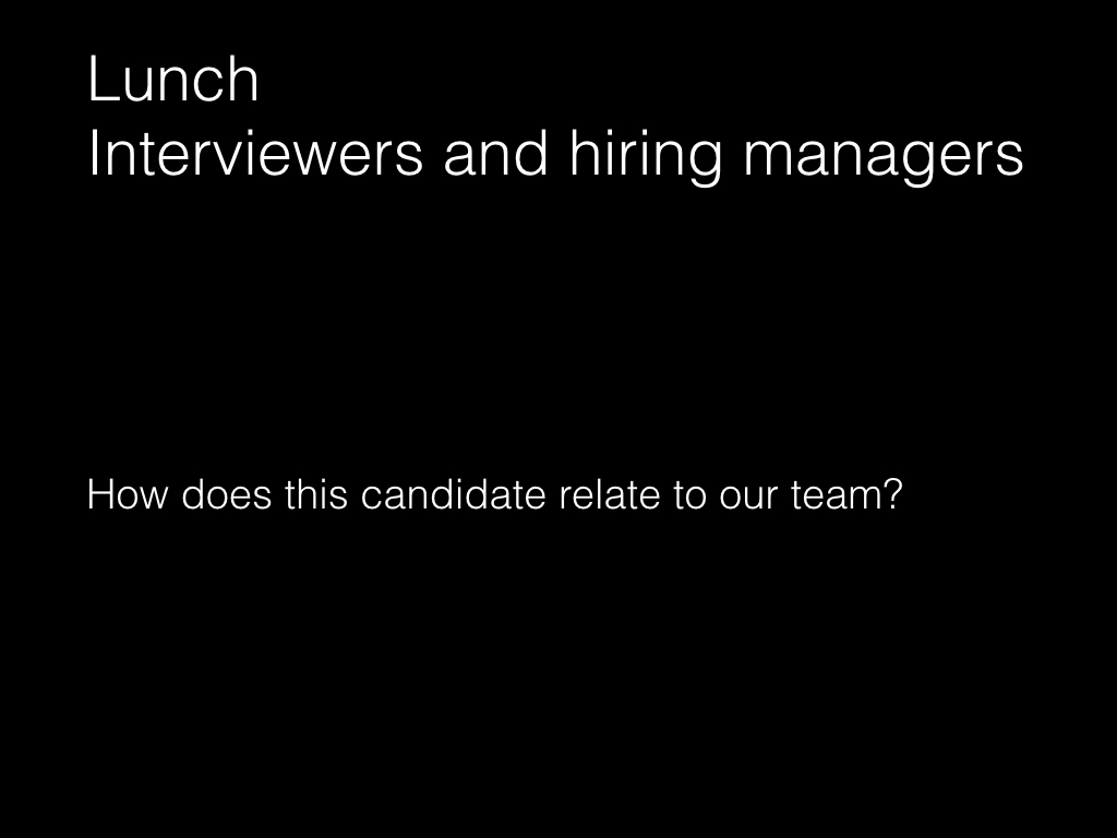 Slide: Managers - lunch